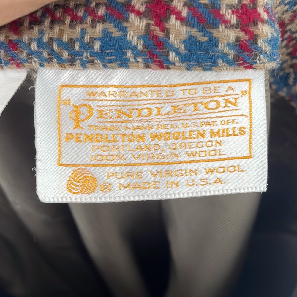 Pendleton Vtg Virgin Wool Tweed Plaid Cottagecore… - image 6
